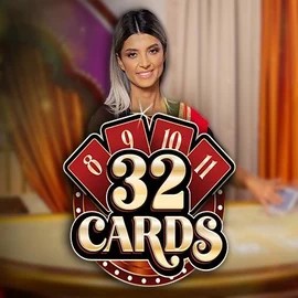 Official Live Casino logo: 32 Cards by Ezugi at Goldzino Casino