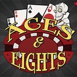 Aces and Eights - 3 Hands online game logo by RTG (Reel Time Gaming) on goldzinocasino.eu.com