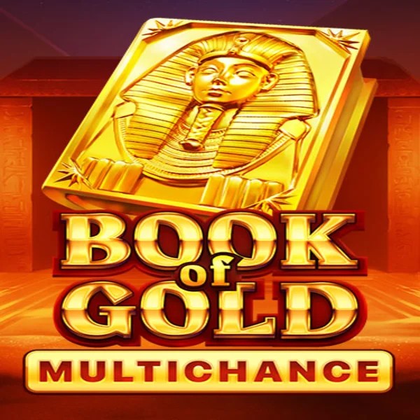 Book of Gold Multichance slot visual from Playson available on goldzinocasino.eu.com