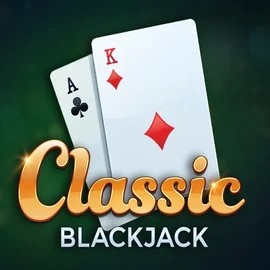 Classic Blackjack slot icon by Red Tiger Gaming, available at Goldzino Casino
