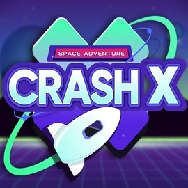 Crash X slot logo by Turbo Games at Goldzino Casino