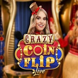 Crazy Coin Flip by Evolution, showcased at goldzinocasino.eu.com – game logo