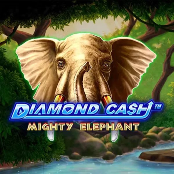 Diamond Cash Mighty Elephant slot visual from Greentube available on goldzinocasino.eu.com