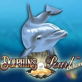 Dolphins Pearl Deluxe slot logo by Novomatic at Goldzino Casino