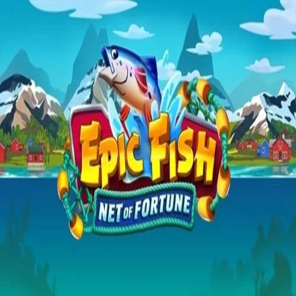 Slots logo of Epic Fish Net of Fortune from Quickspin at Goldzino Casino