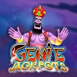 Genie Jackpots slot visual from Blueprint Gaming available on goldzinocasino.eu.com