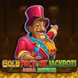 Enjoy Gold Factory Jackpots Mega Moolah by Aurum Signature Studios – logo hosted on goldzinocasino.eu.com