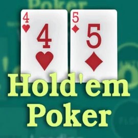 Hold em Poker slot logo by OneTouch Games at Goldzino Casino