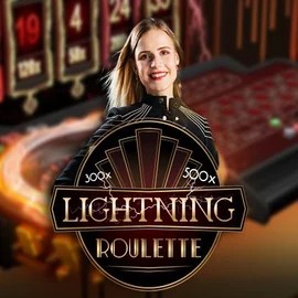 Lightning Roulette logo by Evolution Goldzino Casino