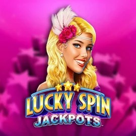 Lucky Spin Jackpots slot logo by Novomatic at Goldzino Casino