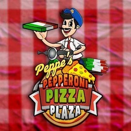 Peppe’s Pepperoni Pizza Plaza logo by Pragmatic Play at Goldzino Casino