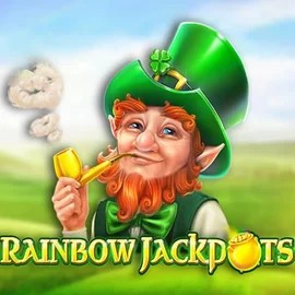Rainbow Jackpots slot icon by Red Tiger Gaming, available at Goldzino Casino