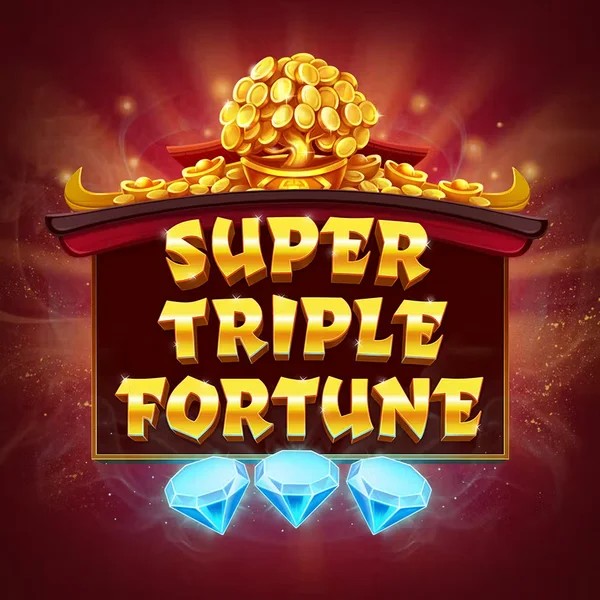 Super Triple Fortune slot logo by Greentube at Goldzino Casino