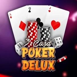 Three Card Poker Delux casino game by Urgent Games – featured logo at Goldzino Casino