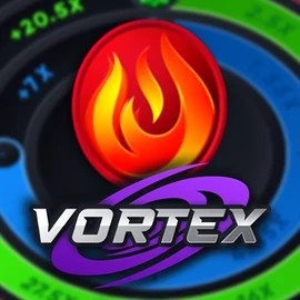 Vortex (Turbo Games) slot logo by Turbo Games at Goldzino Casino